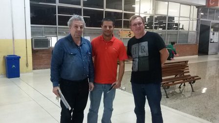 Professores Ricardo Plaza, Alexandre Chahad e Nelson Alves