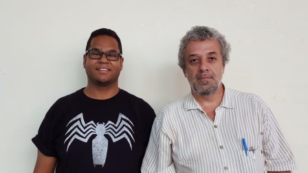 João Pereira Neto e professor Ricardo Plaza