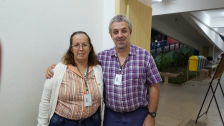 Professores Elaine Barreto e Ricardo Plaza