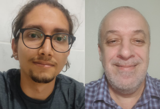 Imagem 1 – Yeté Labarca e Professor Ricardo Plaza