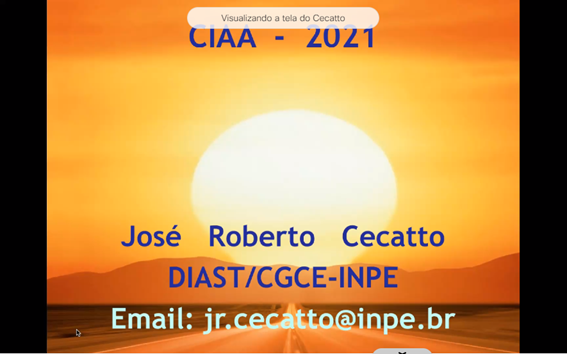 Imagem 11 - Apresentação do professor José Roberto Cecatto sobre o Sol
