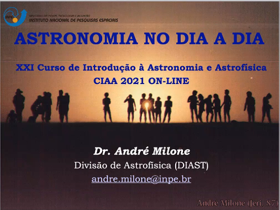 Imagem 2 - Apresentação do professor André Milone sobre a Astronomia no dia a dia