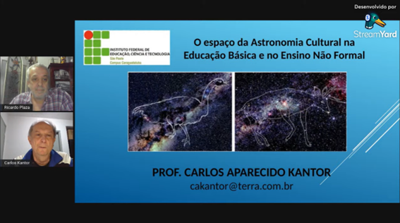Imagem 3 – Slide inicial da apresentação do professor Carlos Kantor