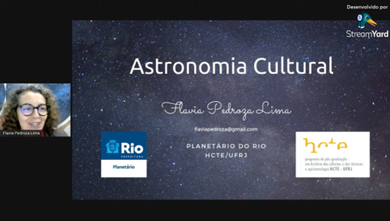 Imagem 3 – Slide inicial da apresentação da professora Flavia Pedroza