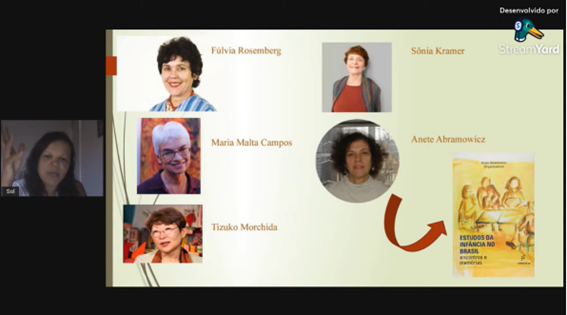 Imagem 4 – Slide sobre pesquisadoras importantes em educação infantil no Brasil