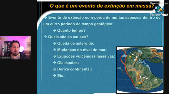 Imagem 5 – Slide que define o que é um evento de extinção em massa