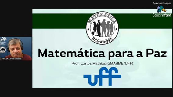 Imagem 3 – Slide inicial apresentado pelo professor Carlos Mathias