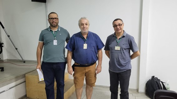 Imagem 1 – Professores José Roberto, Ricardo Plaza e Luis Américo