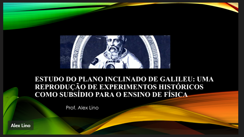 Imagem 3 – Slide inicial da apresentação do professor Alex Lino