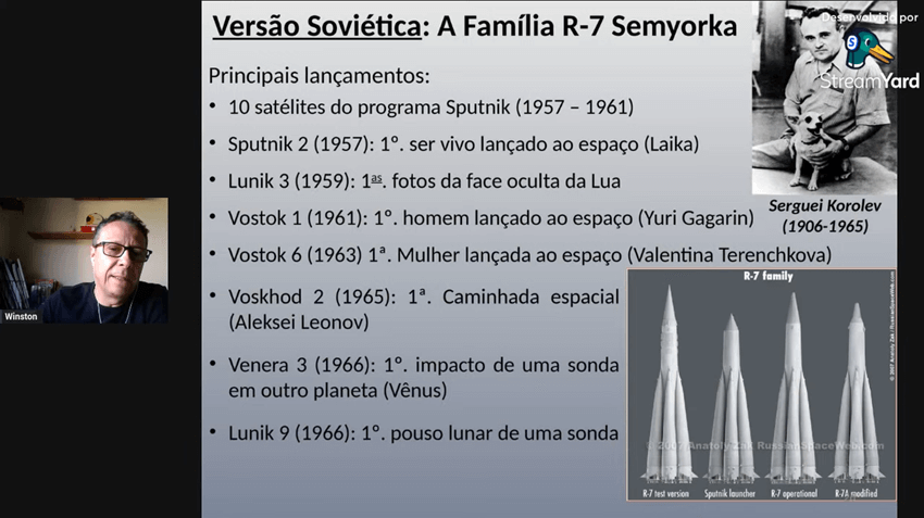 Imagem 6 – Slide sobre foguetes soviéticos
