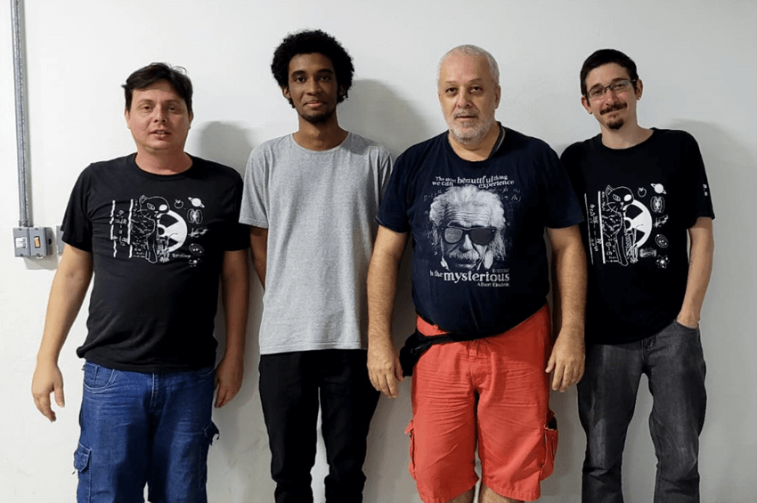 Imagem 1 – Professores Rodrigo, Higor, Ricardo e Rafael