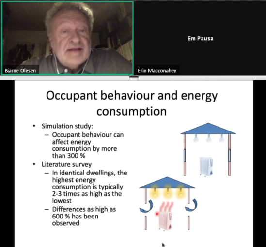Figura 2. Apresentação da palestra ministrada pelo professor Bjarne Olesen