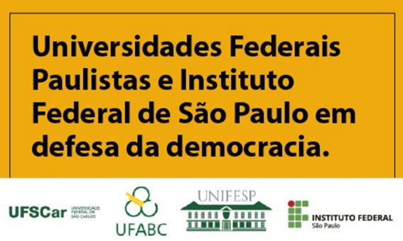 Imagem 9 – Universidades Federais Paulistas e IFSP em defesa da democracia