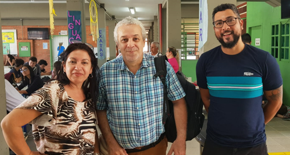 Imagem 3 – Professores Silvia, Ricardo e Eduardo