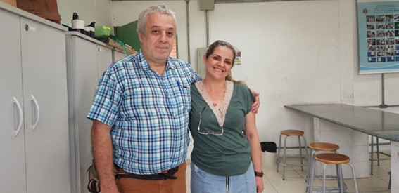 Imagem 6 – Professores Ricardo Plaza e Adriana Cavarzere
