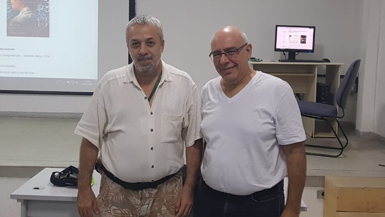 Professores Ricardo Plaza e Eduardo Modena (Reitor do IFSP)