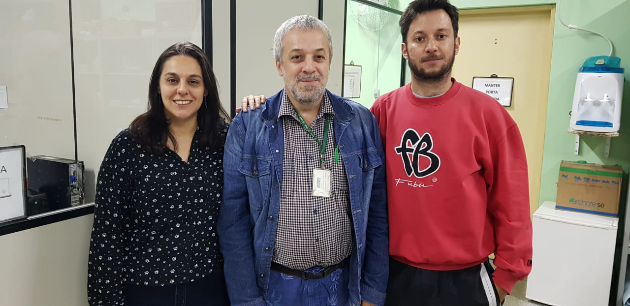 Foto: Professores Patricia, Ricardo e Luis Fernando